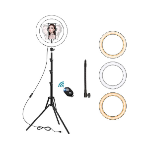 Anillo aro de Luz LED regulable para ecasting y selftape